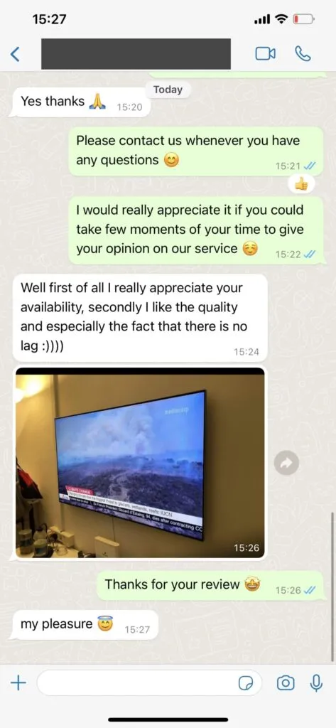 WhatsApp-feedback klanttevredenheid 2